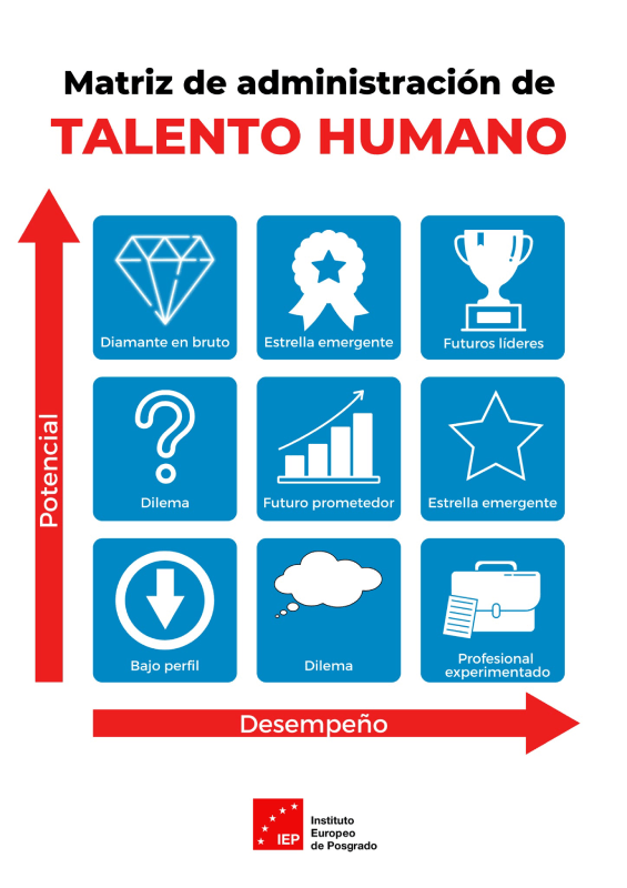 Matriz de administración de talento humano de las 9 cajas