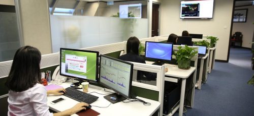 Prevención salud: puesto de trabajo en una oficina